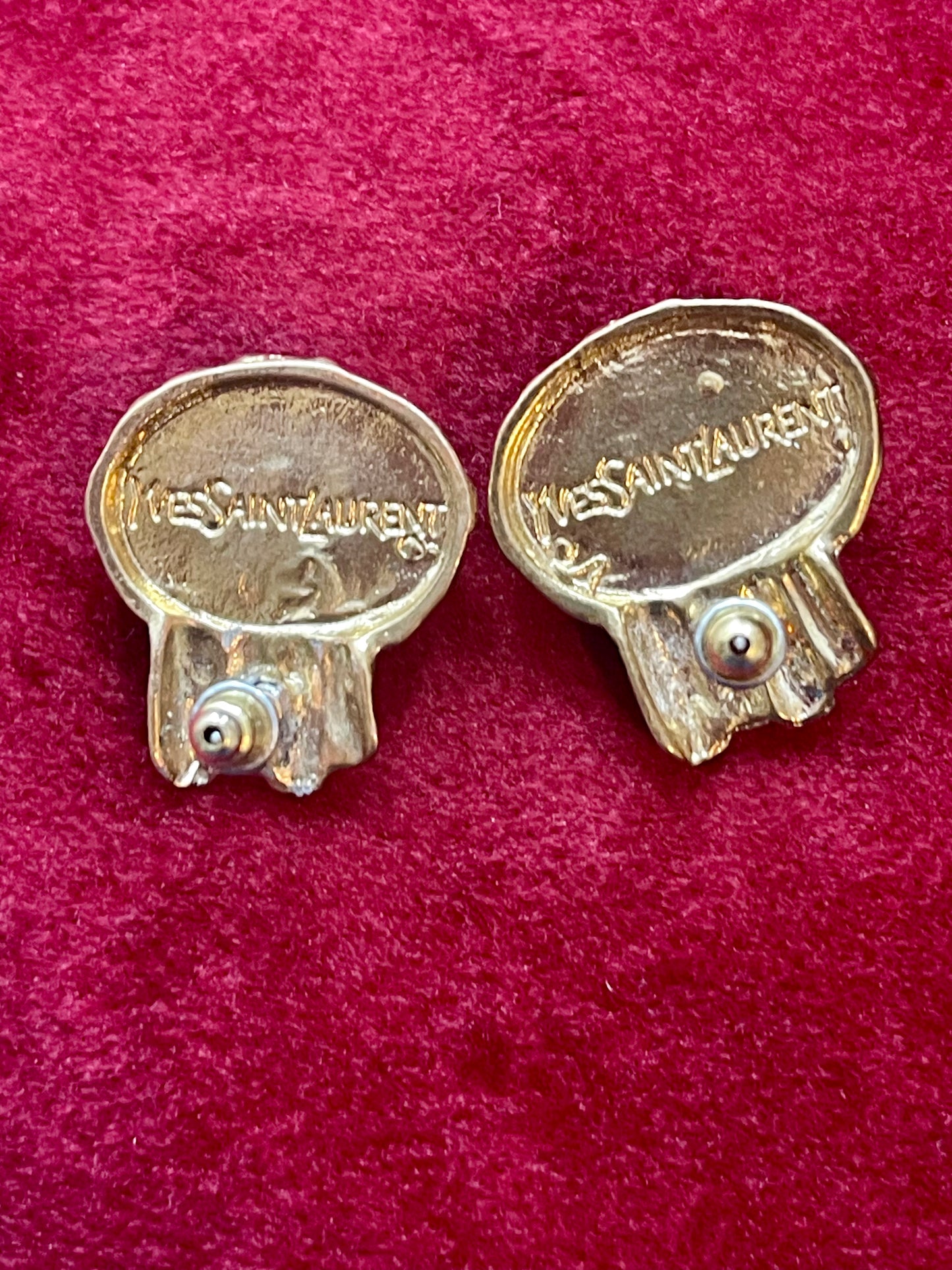 Sac vintage Yves Saint Laurent Arty turquoise et or