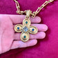 Rare millésime 80's Pendentif Style Yves Saint Laurent Christian Lacroix