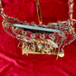 Metal & Dangling Crystal Charms Bag Style Paco Rabanne