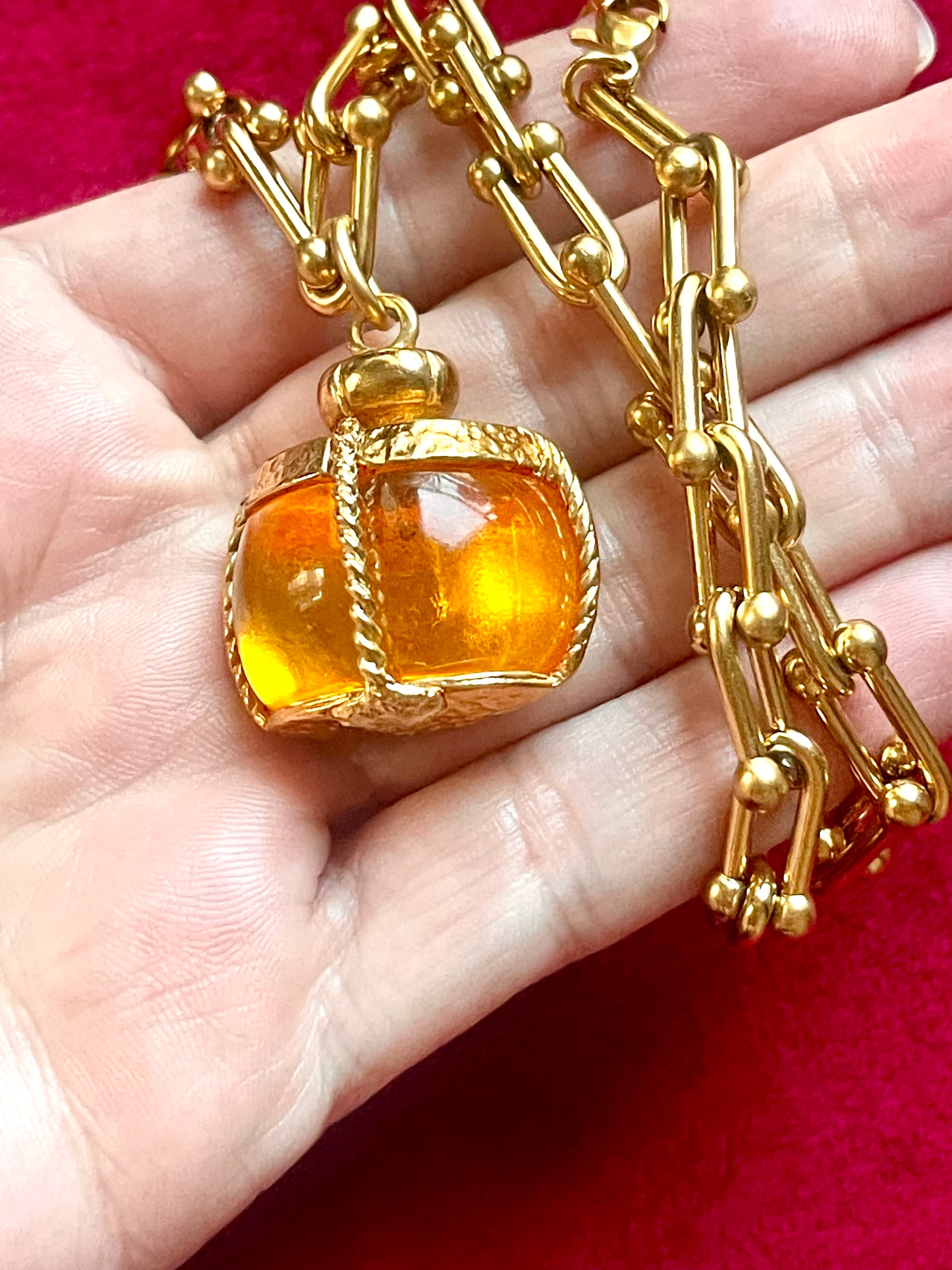 Yves Saint Laurent Vintage Champagne Authentic Pendant