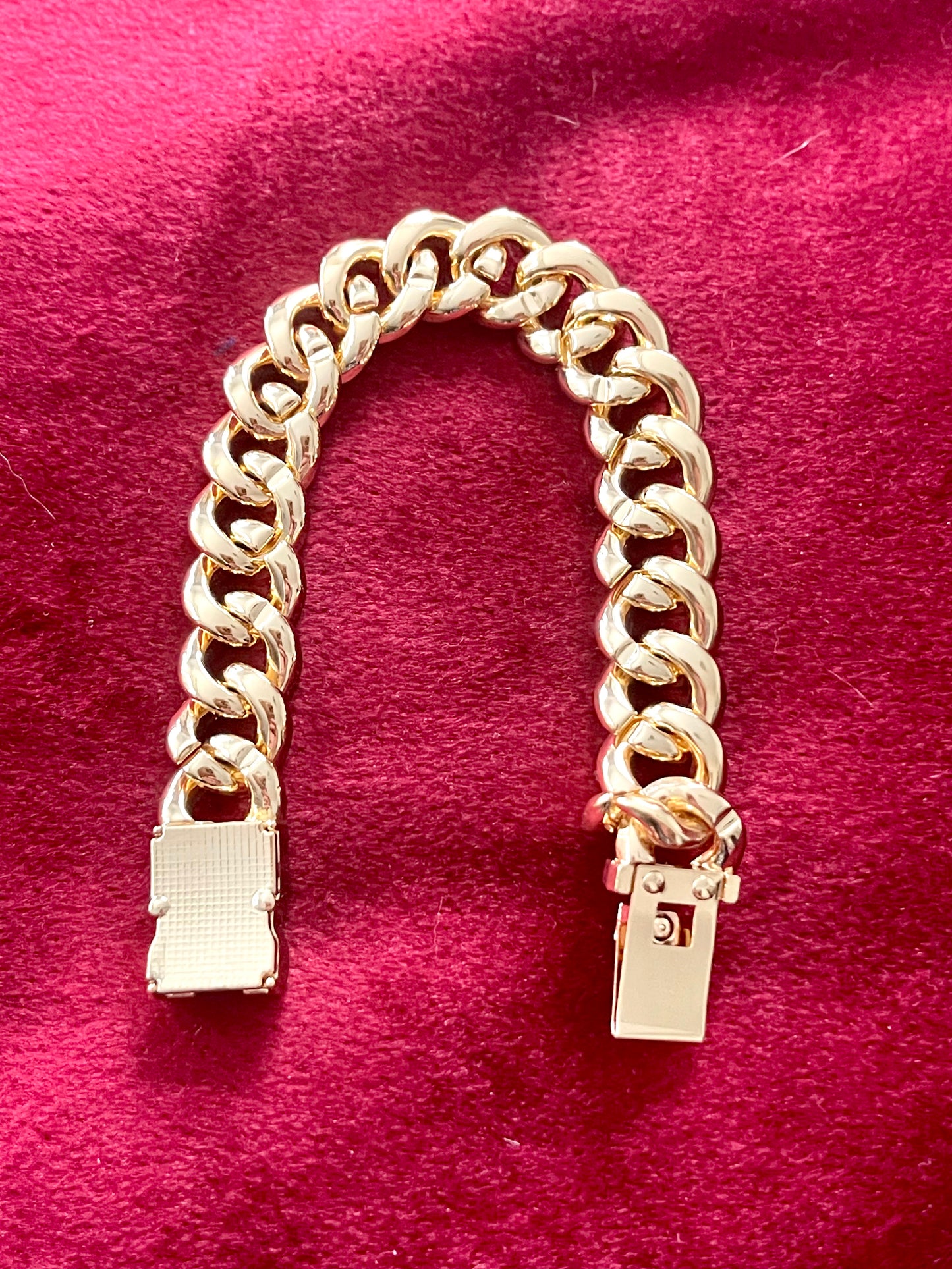 Conjunto de pulseras de cadena con diamantes de imitación dorados Iced Out