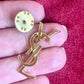 Gold Tone YSL Pin Yves Saint Laurent Unisexe Authentique vintage