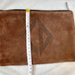 Pochette Dior en daim marron