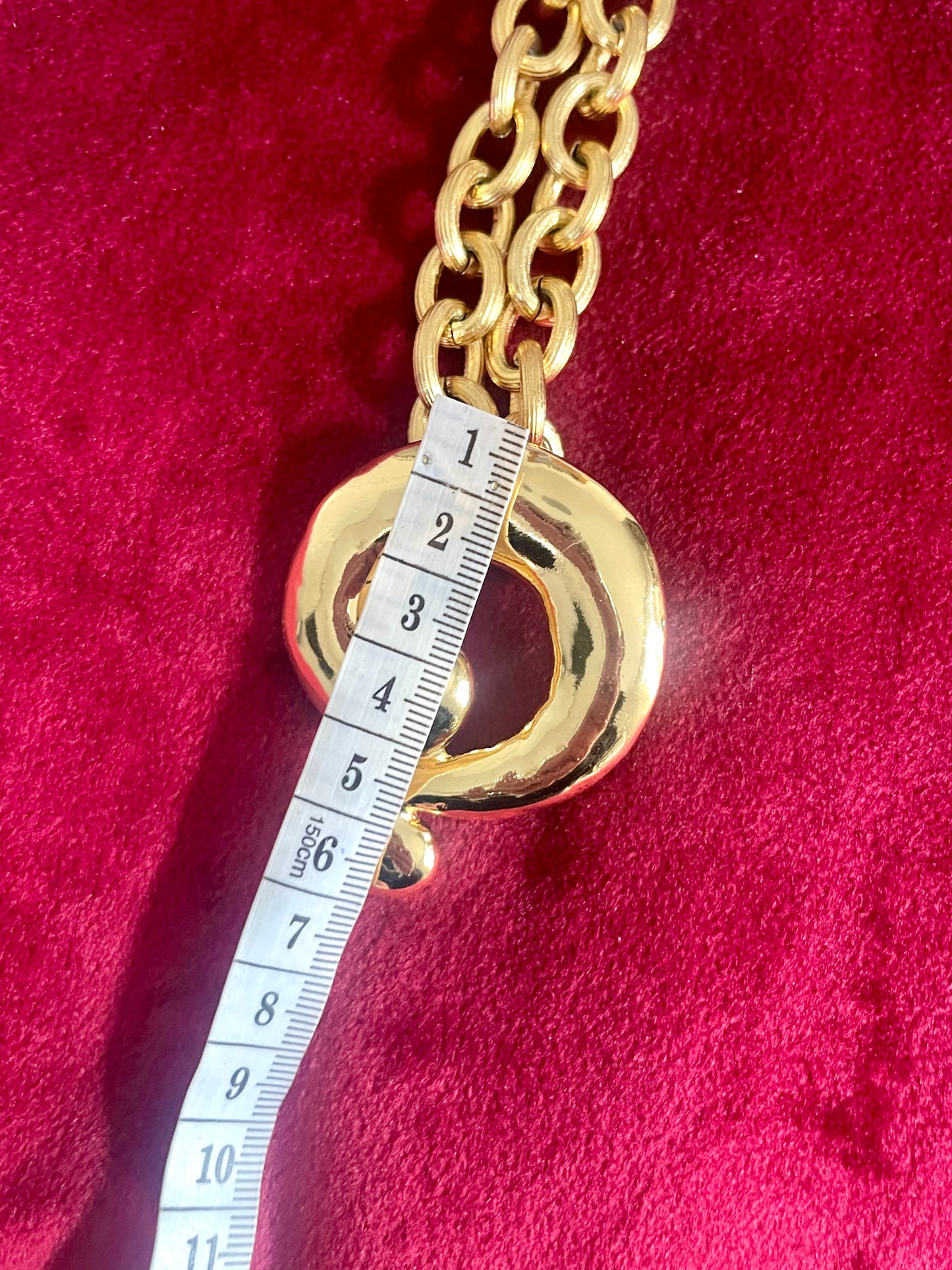 Question Mark Vintage Scarf Holder Pendant Yves Saint Laurent