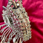 Metal & Dangling Crystal Charms Bag Style Paco Rabanne
