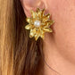 Vintage Yves Saint Laurent Floral pearl Earrings