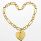 Vintage Yves Saint Laurent Authentic Heart Pendant Orena Necklace