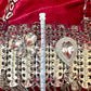 Metal & Dangling Crystal Charms Bag Style Paco Rabanne