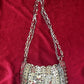 Metal & Dangling Crystal Charms Bag Style Paco Rabanne