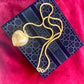 Vintage 80’s Refurbished 18K Gold Long Heart Pendant Dior Necklace