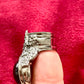 Anillo de metal gris oscuro con piedra negra Arty Vintage de Yves Saint Laurent