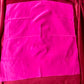 Vintage Dior pink silk scarf detail close-up With red fabric 