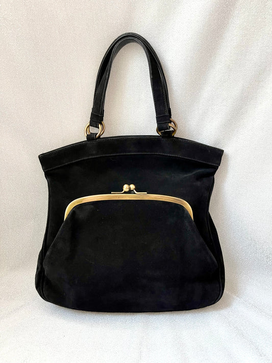 Vintage Paco Rabanne Suede Leather Bag