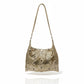 Bolso de hombro raro de los años 80 de Paco Rabanne de metal champán Pixel
