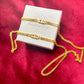 Monogram Classic vintage 80’s authentic Christian Dior designer jewelry- refurbished gold plated 18K long necklace CD charms rare find 