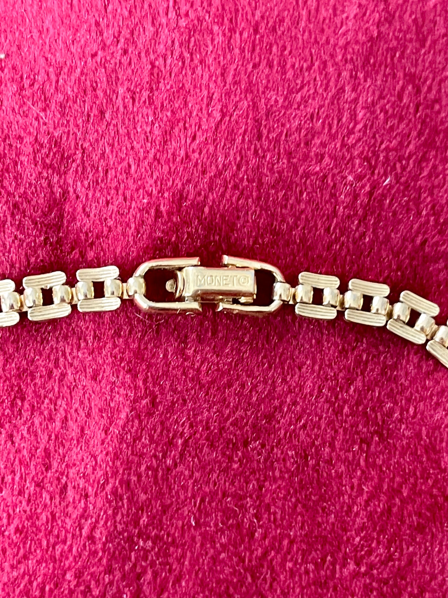 Refurbished18KG Vintage Yves Saint Laurent Love Pendant Monet Necklace