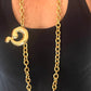 Question Mark Vintage Scarf Holder Pendant Yves Saint Laurent