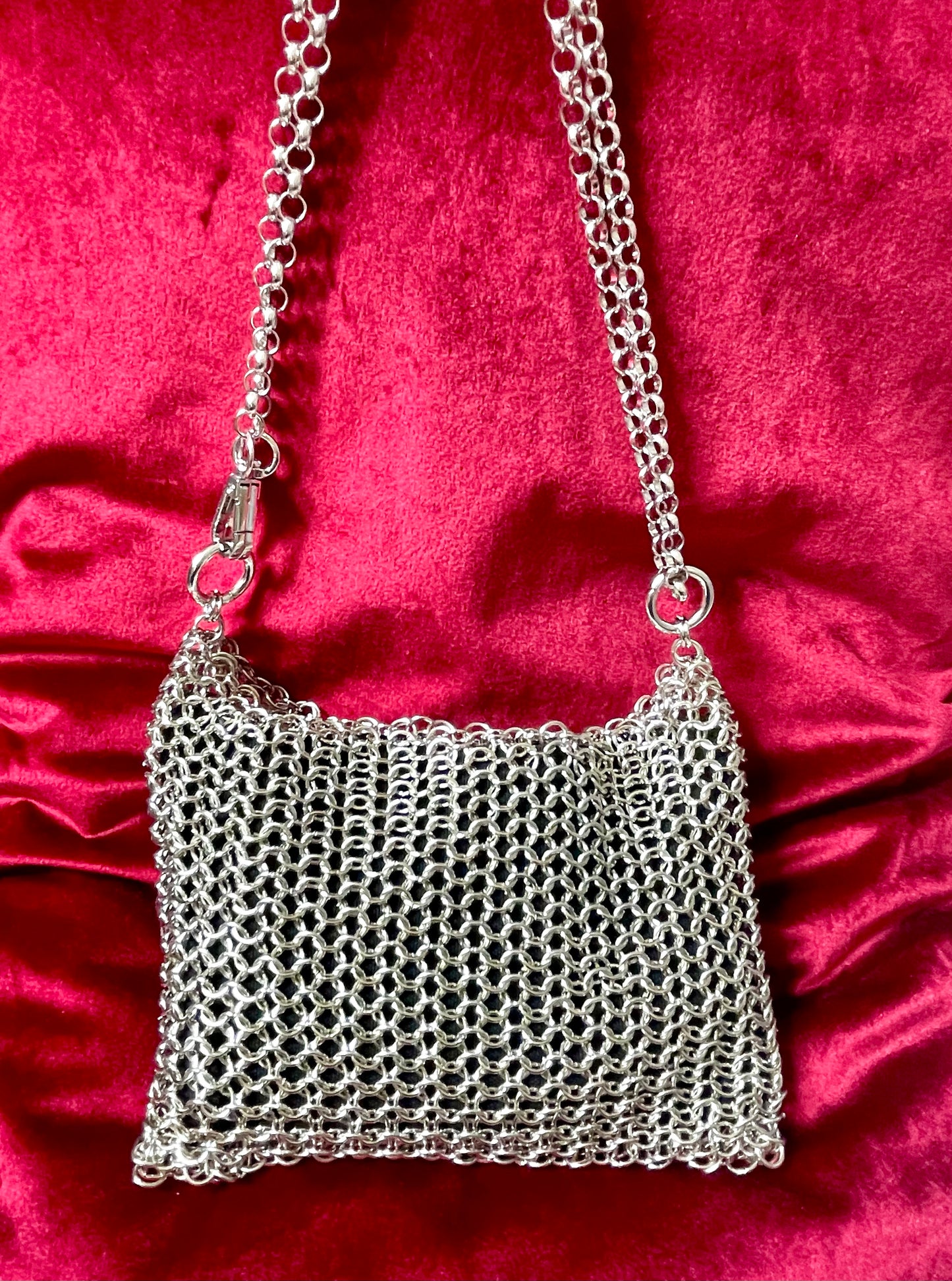 Bolso De Hombro Con Aros De Metal Estilo Paco Rabanne Charms Acrílicos