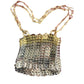 Bolso De Metal Con Diseño Brillante En Dos Tonos Estilo Paco Rabanne