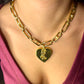 Vintage Yves Saint Laurent Authentic Heart Pendant Orena Necklace