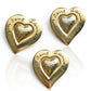 Arty Gold Heart Authentic Yves Saint Laurent Brooch