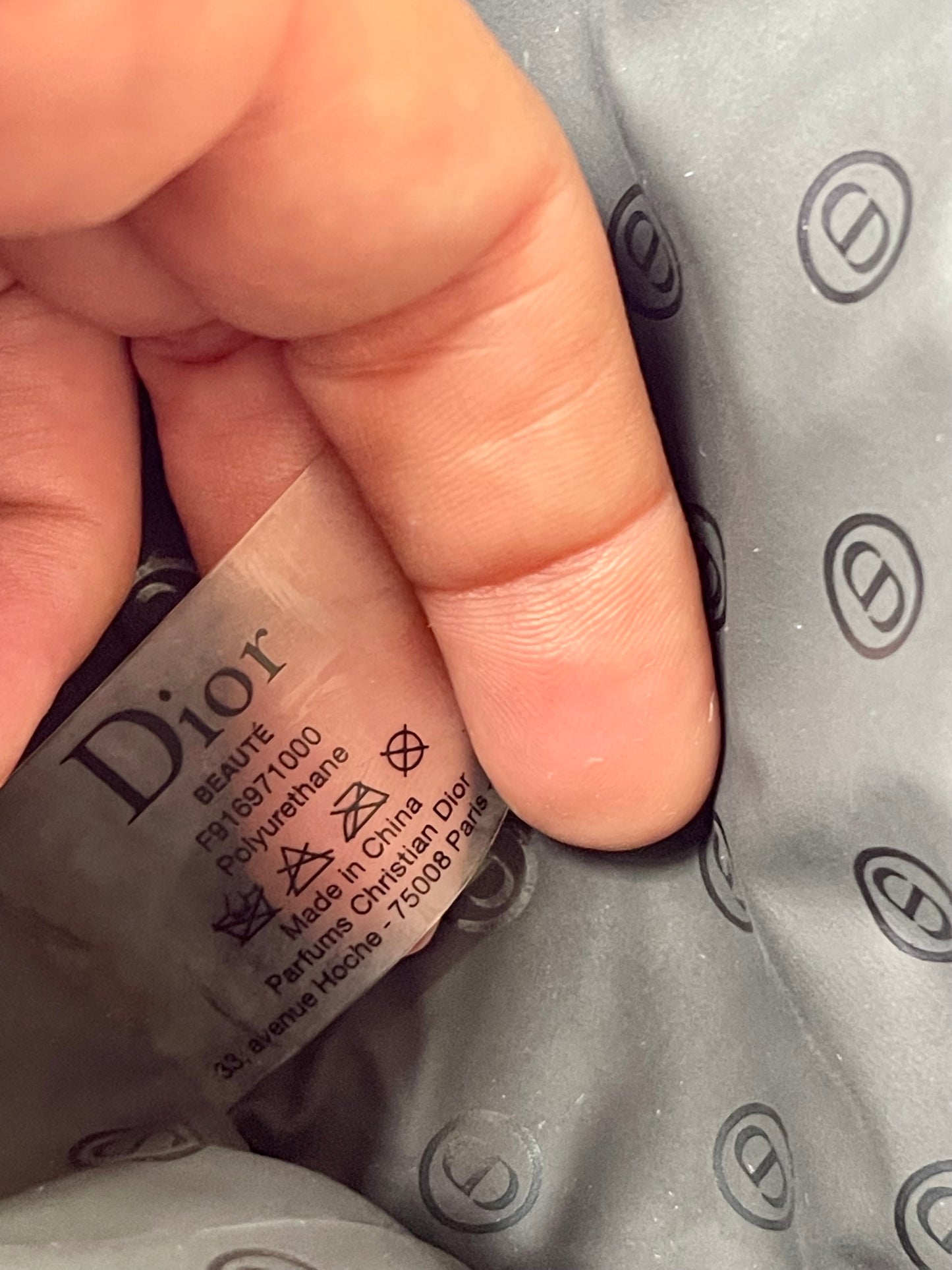 Vanité de plage rose Dior en nylon