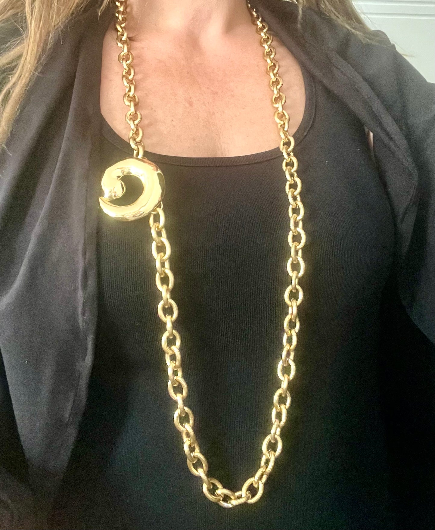 Question Mark Vintage Scarf Holder Pendant Yves Saint Laurent