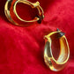 Vintage Yves Saint Laurent Hoop 80s Earrings