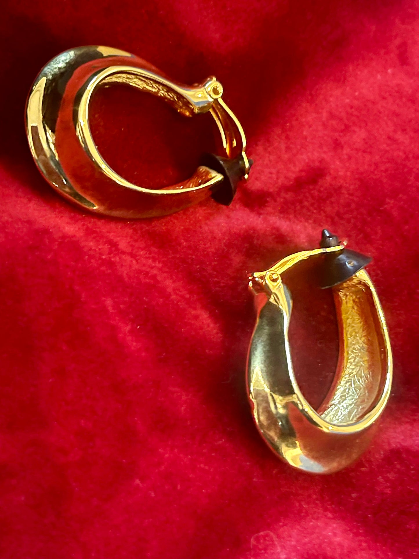 Vintage Yves Saint Laurent Hoop 80s Earrings