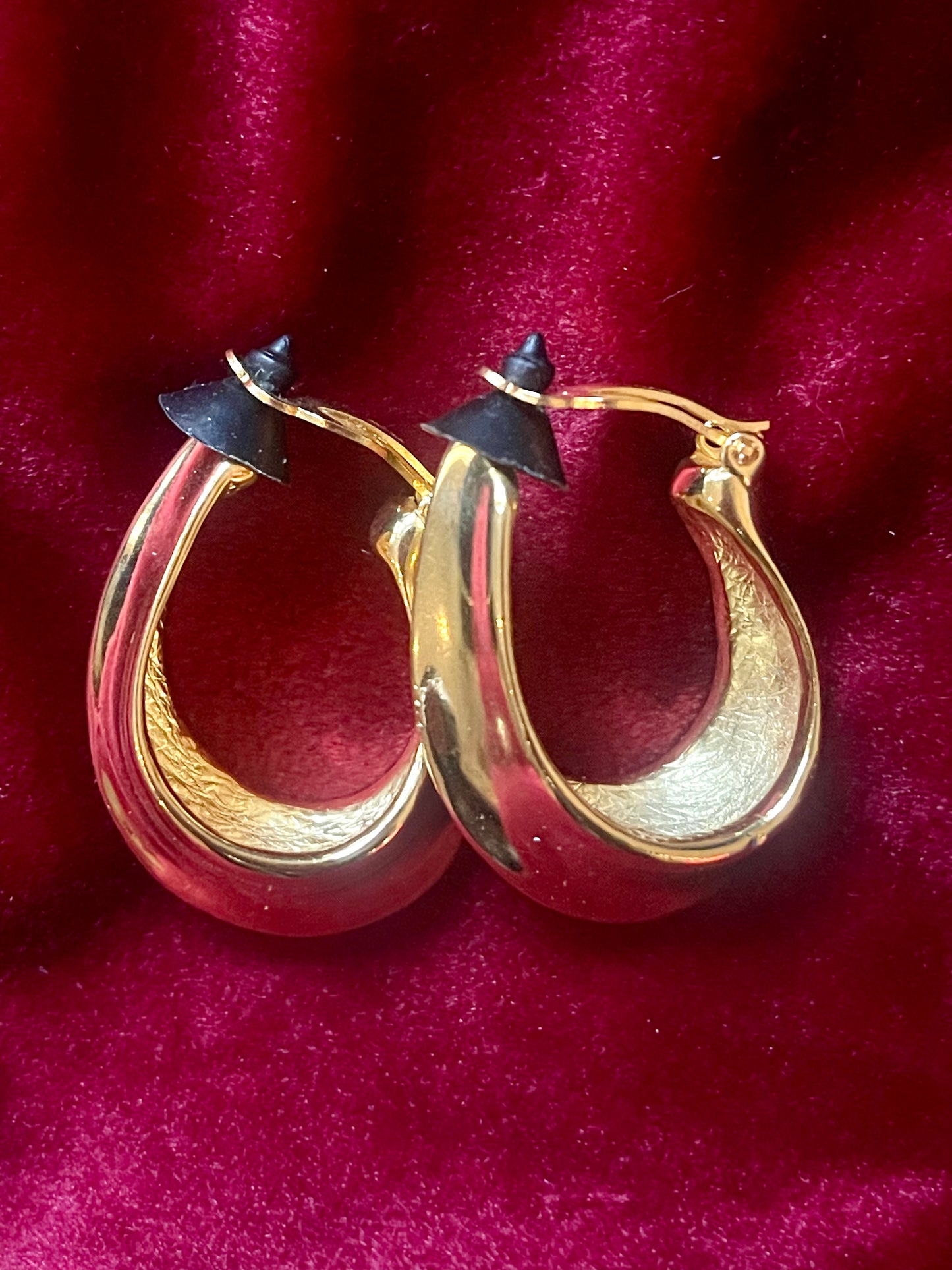 Vintage Yves Saint Laurent Hoop 80s Earrings