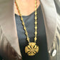 Collier pendentif croix rare vintage Yves Saint Laurent