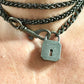 Saint Laurent Lock Charm Upcycled Necklace – Vintage Keychain Pendant