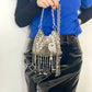 Metal & Dangling Crystal Charms Bag Style Paco Rabanne