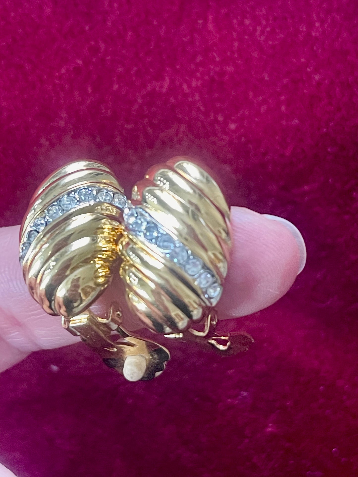 Yves Saint Laurent 70s 80s Clip-On Earrings