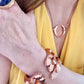 Set Rose Gold Paco Rabanne Bracelets & Pendant Necklace