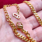 Collar vintage Christian Dior – Oro de 18 quilates, restaurado, en excelente estado.