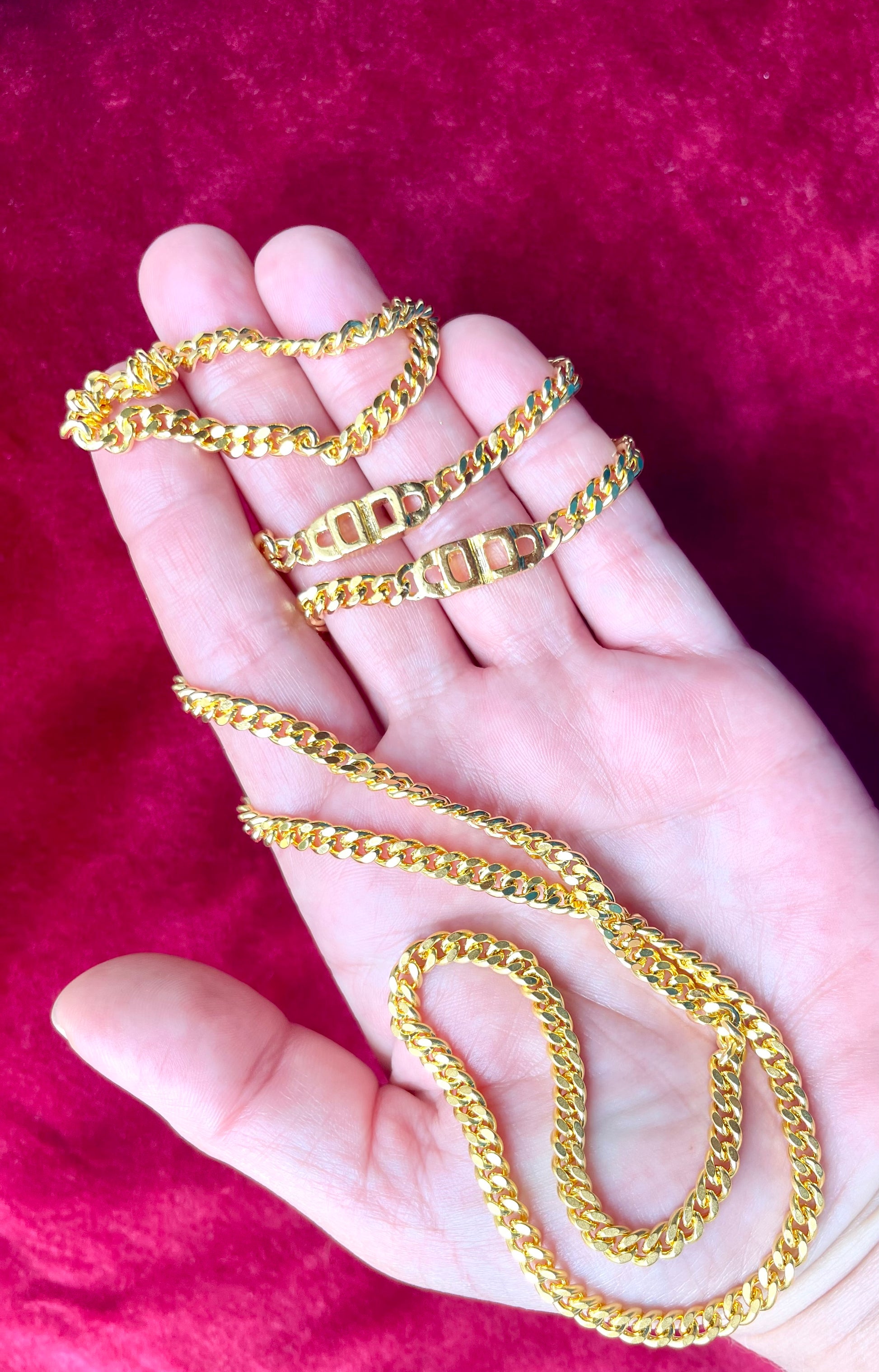 Classic vintage 80’s authentic Christian Dior designer jewelry- refurbished gold plated 18K long necklace CD charms rare find 