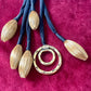 Vintage Yves Saint Laurent YSL Scarf Holder One of a Kind Art Textile Necklace