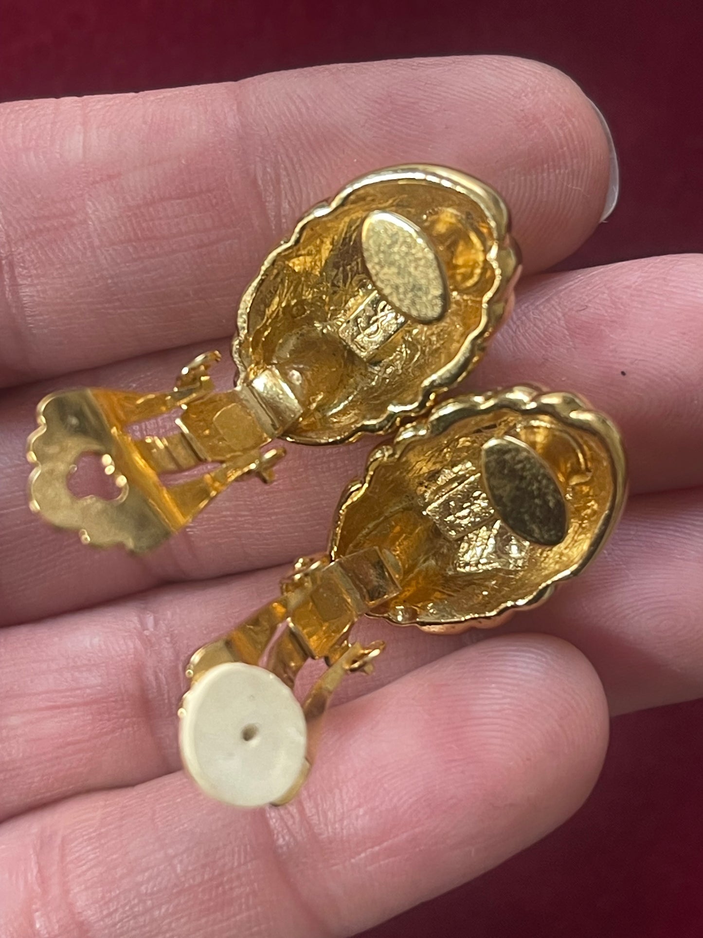 Yves Saint Laurent 70s 80s Clip-On Earrings