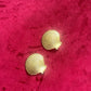 Luxurious Vintage Seashell Earrings – Golden Textured Finish, Collectible Design