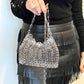 Silver Sparkle Design Mini Metal Bag Style Paco Rabanne