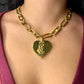 Vintage Yves Saint Laurent Authentic Heart Pendant Orena Necklace