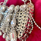 Metal Crystal Charms Bag Phone Holder Style Paco Rabanne