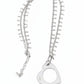 Vintage Dior charm pendant necklace with a silver plated adjustable chain from the brand Come.