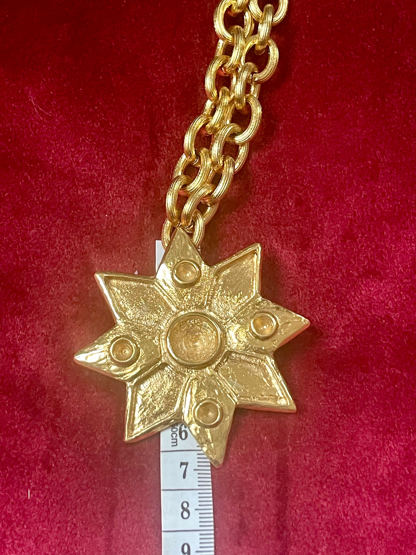 Collier pendentif étoile rare vintage Yves Saint Laurent