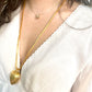 Vintage 80’s Refurbished 18K Gold Long Heart Pendant Dior Necklace