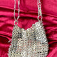 Metal Crystal Charms Purse Phone Holder Style Paco Rabanne