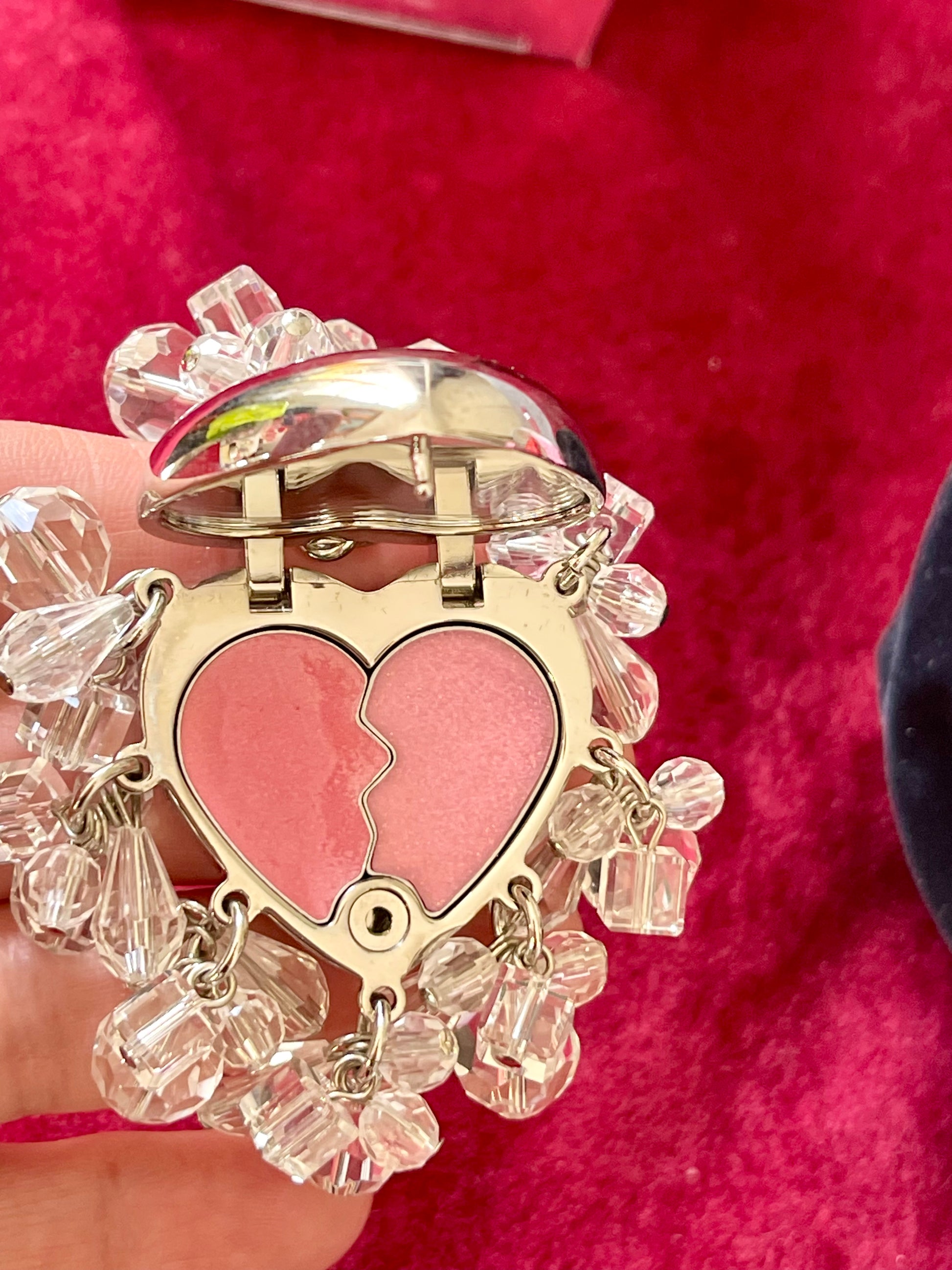 Vintage Dior Bag Charms by Swarovski Collectible Mirror Lip Gloss Compartment With Original Box