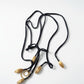 Vintage Yves Saint Laurent YSL Scarf Holder One of a Kind Art Textile Necklace