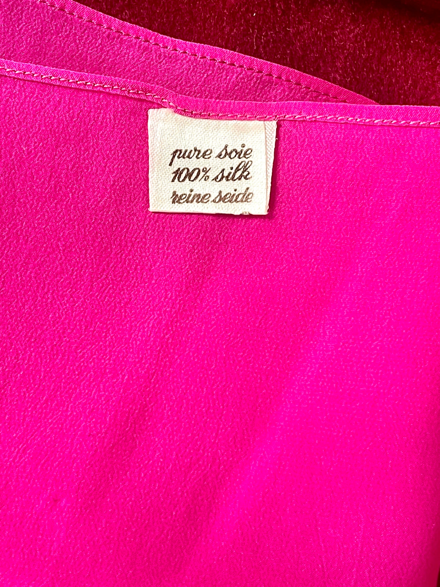 Vintage Dior Pink Silk Scarf & Gold Stainless Steel Bracelet – Customizable Set